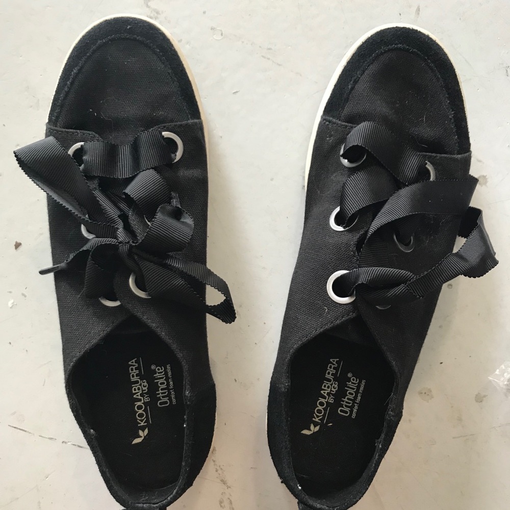 Black koolaburra by ugg sneakers with ortholite